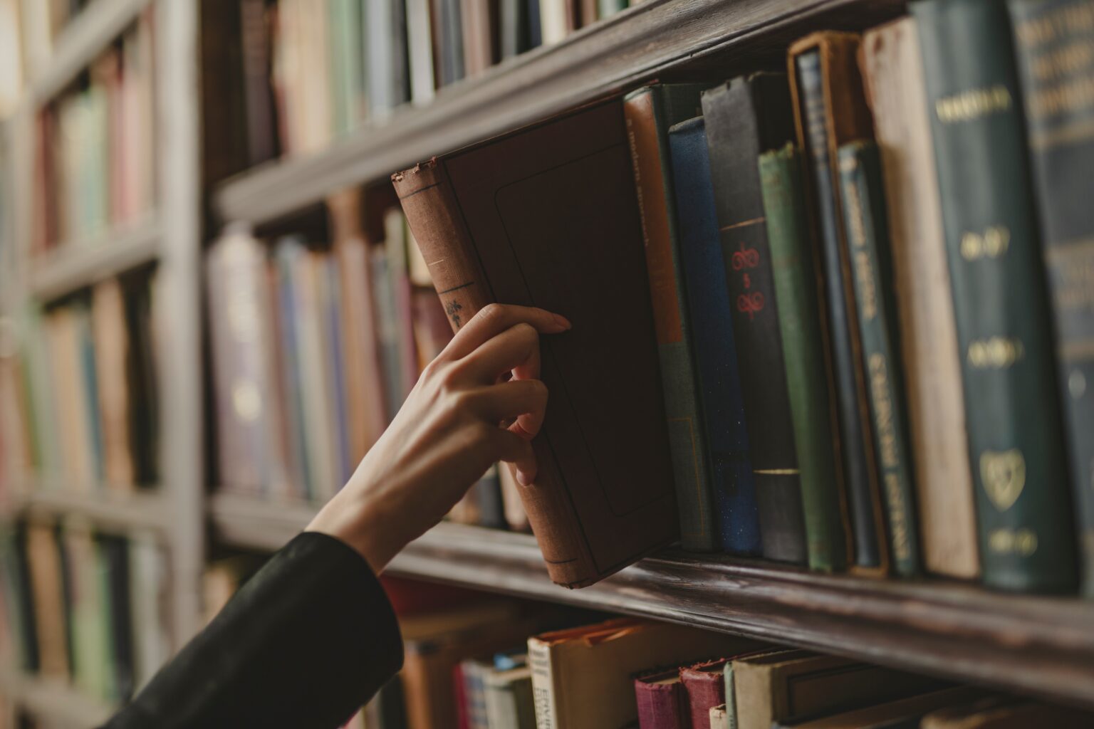 Library shelves