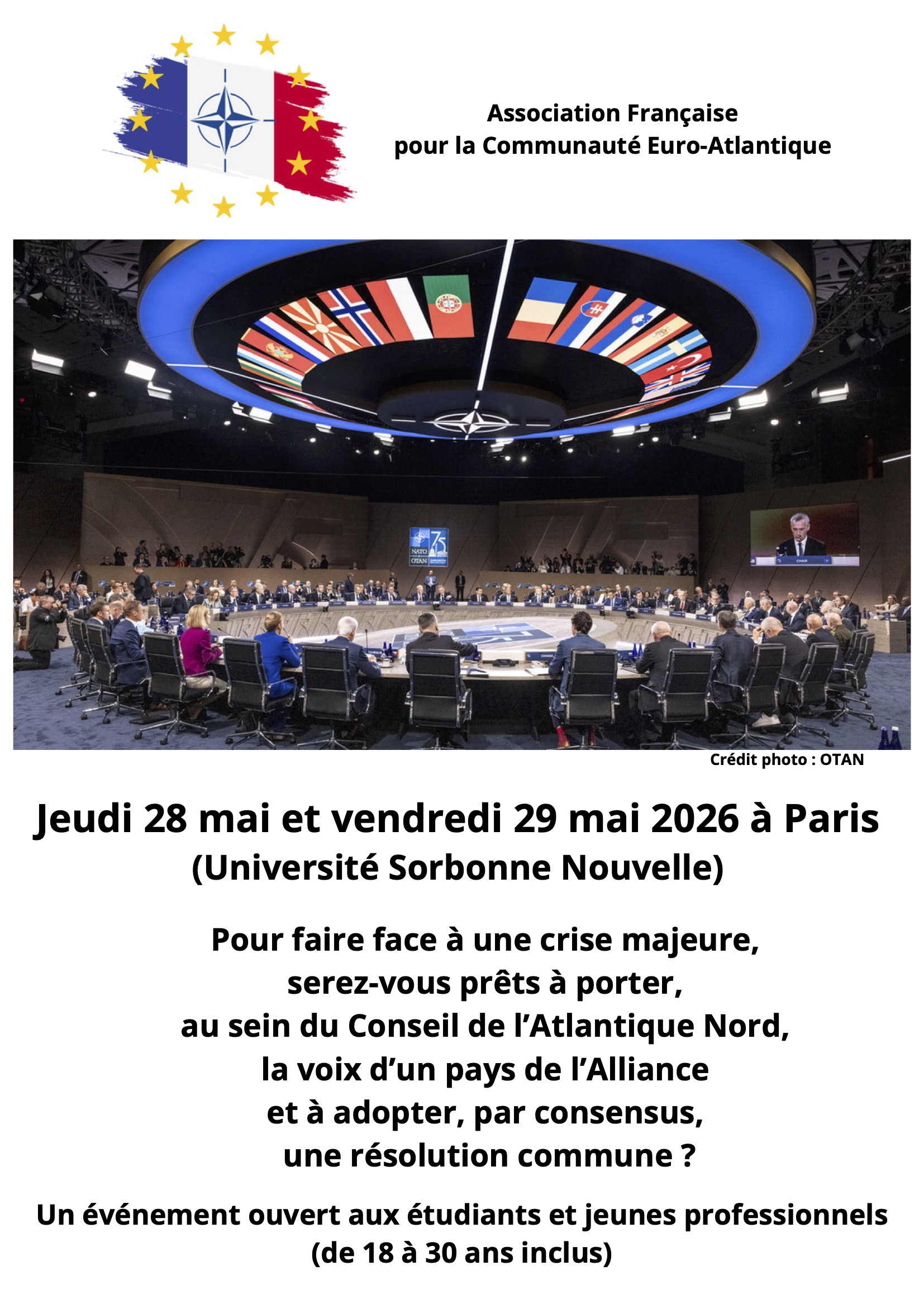 Les 28 et 29 mai 2026 à Paris, un exercice de simulation de crise OTAN « Conseil de l&rsquo;Atlantique Nord »