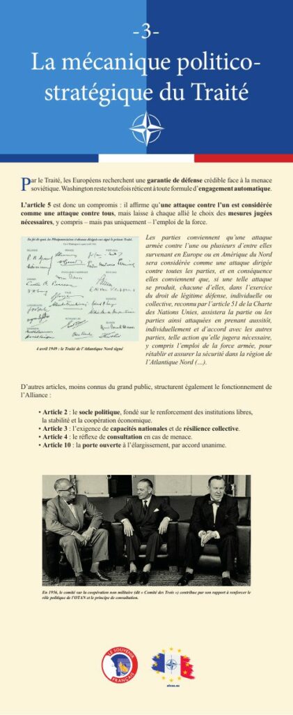 Panneau 3 de l'exposition : La mécanique politico-stratégique du Traité
