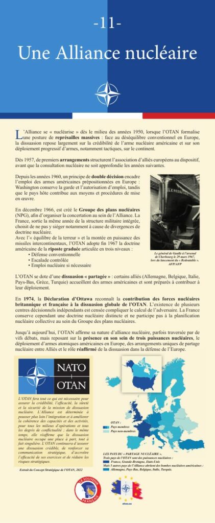 Panneau 11 de l'exposition : Une Alliance nucléaire