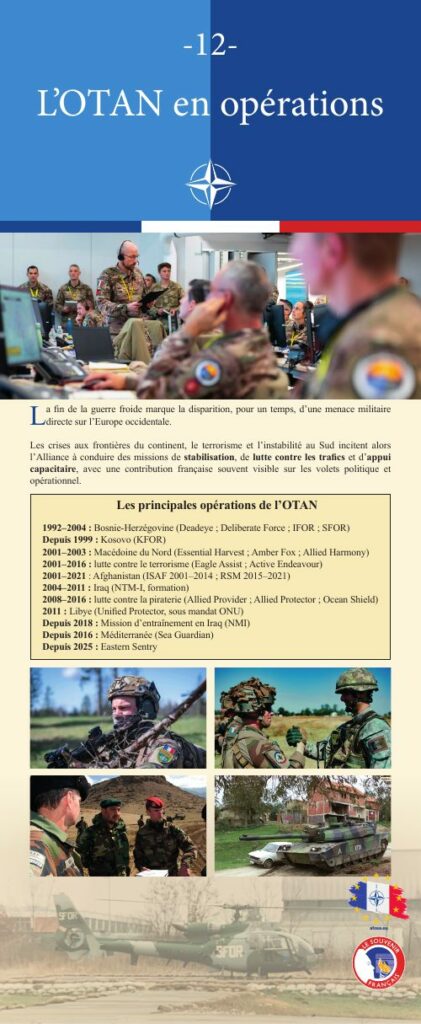 Panneau 12 de l'exposition : L’OTAN en opérations