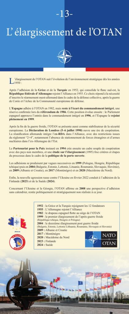 Panneau 13 de l'exposition : L’élargissement de l’OTAN